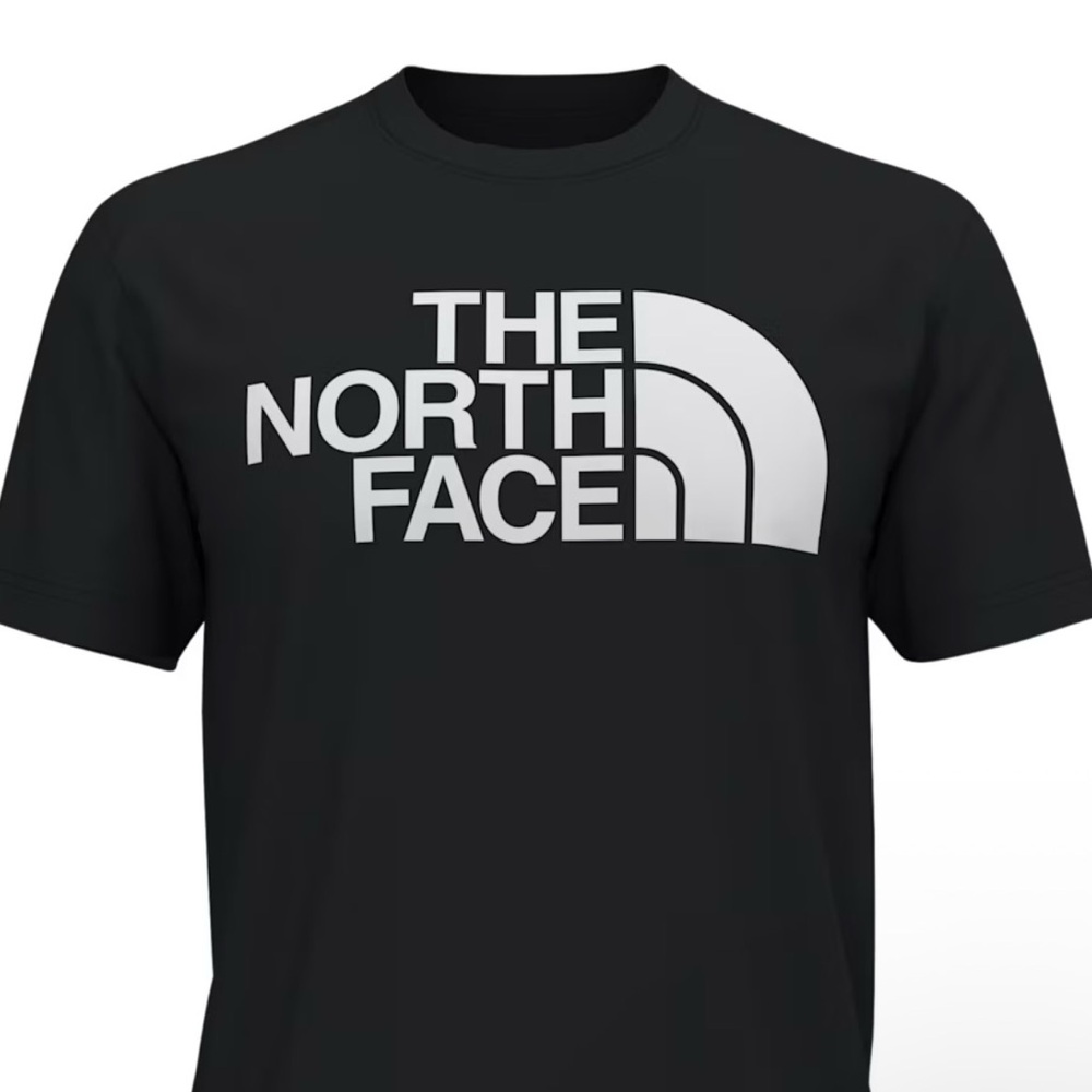 The North Face Men's Black and White Logo Tee
